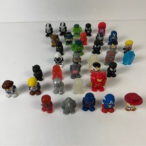 Marvel Action Figure Set - Red, Blue, Black, Green